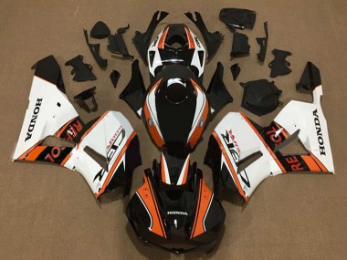 Mejores Carenados Moto Honda CBR600RR 2013-2023 - Blanco Naranja Negro Brillante Repsol