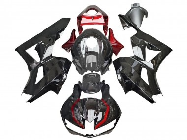 Mejores Carenados Moto Honda CBR600RR 2013-2023 - Negro Brillante Rojo