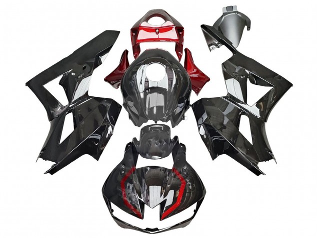 Mejores Carenados Moto Honda CBR600RR 2013-2023 - Negro Brillante Rojo