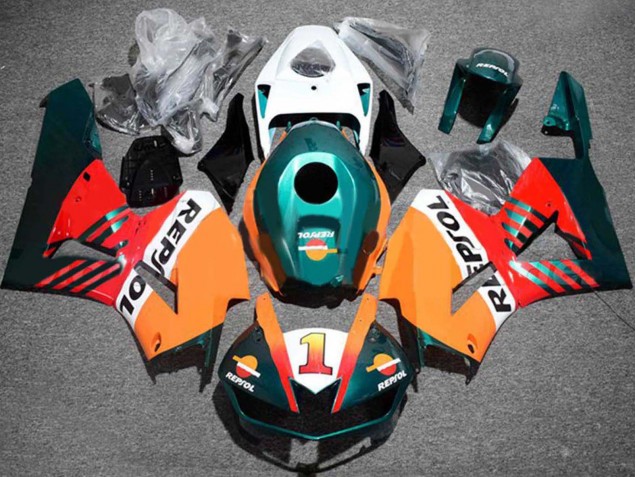 Mejores Carenados Moto Honda CBR600RR 2013-2023 - Naranja Blanco Rojo Negro Brillante Verde Oscuro Repsol 1