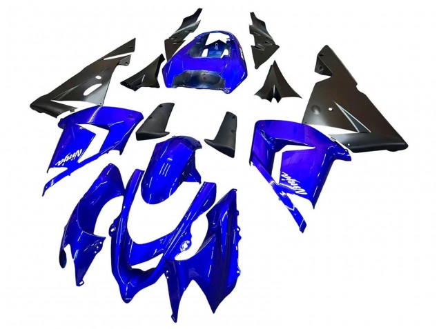 Mejores Carenados Moto Kawasaki ZX10R 2004-2005 - Azul Negro Ninja