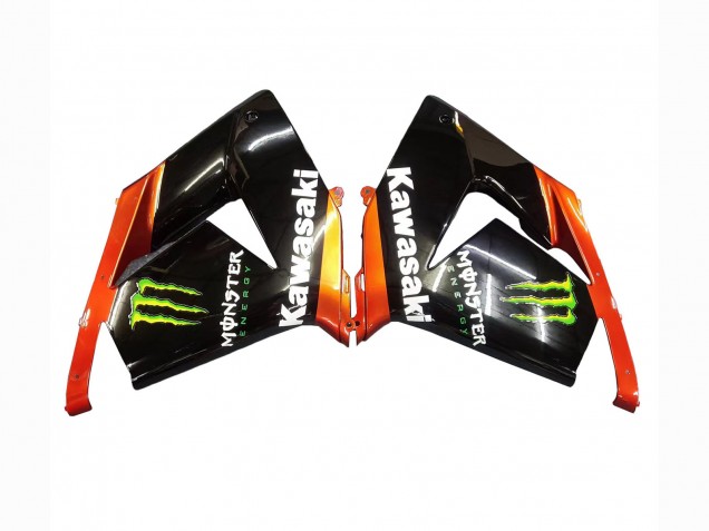 Mejores Carenados Moto Kawasaki ZX10R 2004-2005 - Burnt Naranja Negro Monstruo Elf