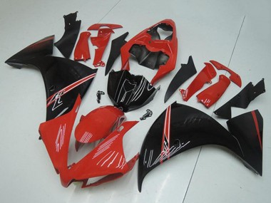 Mejores Carenados Moto Yamaha YZF R1 2012-2014 - Rojo Negro Brillante