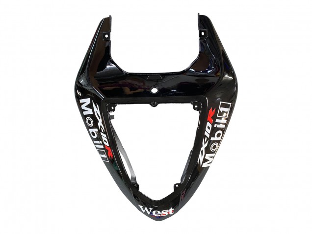 Mejores Carenados Moto Kawasaki ZX10R 2006-2007 - Negro Brillante Blanco West