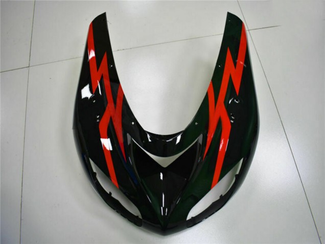 Mejores Carenados Moto Kawasaki ZX10R 2006-2007 - Negro Brillante Rojo