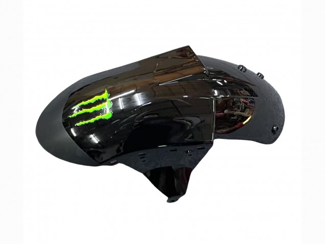 Mejores Carenados Moto Kawasaki ZX10R 2006-2007 - Gris Amarillo Negro Brillante Monstruo Elf