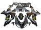 Mejores Carenados Moto Kawasaki ZX10R 2006-2007 - Gris Amarillo Negro Brillante Monstruo Elf