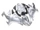 Mejores Carenados Moto Kawasaki ZX10R 2006-2007 - Plata Negro Ninja