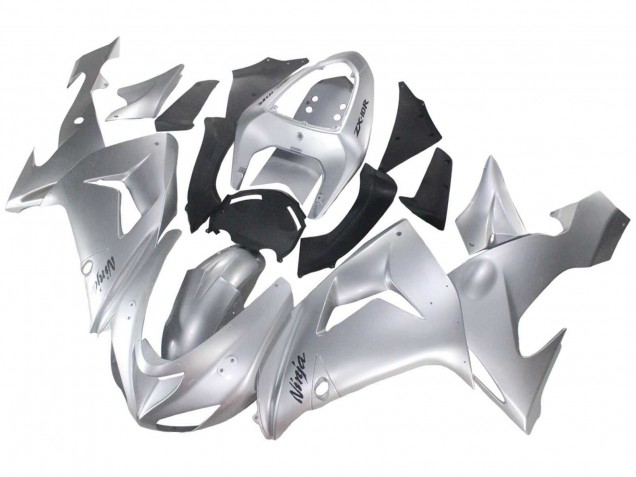 Mejores Carenados Moto Kawasaki ZX10R 2006-2007 - Plata Negro Ninja
