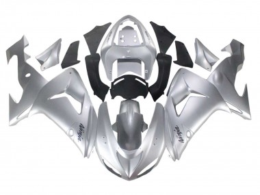 Mejores Carenados Moto Kawasaki ZX10R 2006-2007 - Plata Negro Ninja