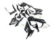 Mejores Carenados Moto Kawasaki ZX10R 2008-2010 - Negro Brillante Blanco Verde Monstruo Elf