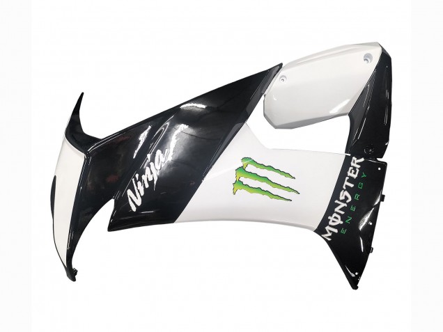 Mejores Carenados Moto Kawasaki ZX10R 2008-2010 - Negro Brillante Blanco Verde Monstruo Elf