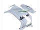Mejores Carenados Moto Kawasaki ZX10R 2011-2015 - Blanco Verde Raya Negro Ninja