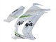 Mejores Carenados Moto Kawasaki ZX10R 2011-2015 - Blanco Verde Raya Negro Ninja