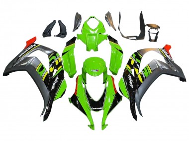 Mejores Carenados Moto Kawasaki ZX10R 2016-2020 - Verde Rojo Gris
