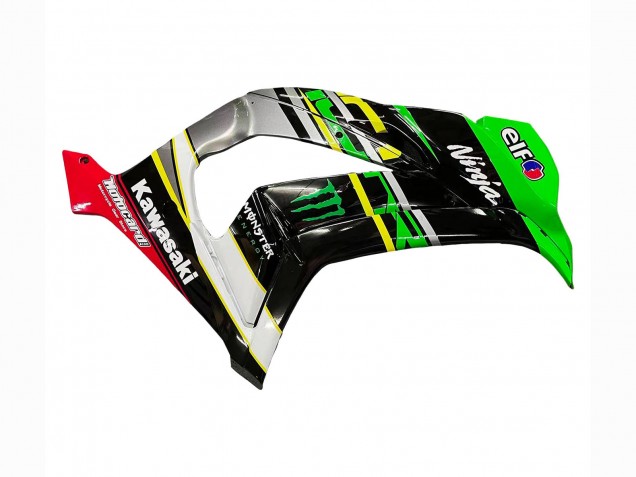 Mejores Carenados Moto Kawasaki ZX10R 2016-2020 - Verde Amarillo Rojo Negro Elf Monstruo