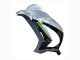 Mejores Carenado Moto Kawasaki ZX10R 2016-2020 - Plata Verde Negro