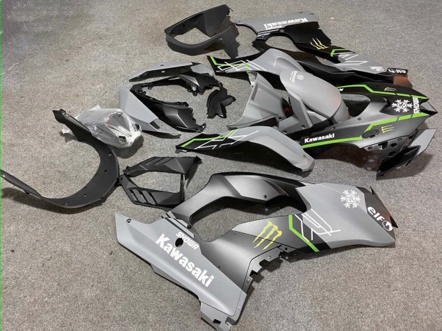Mejores Carenados Moto Kawasaki ZX10R 2021-2025 - Gris Negro Mate Verde Blanco Elf Nieve Monstruo
