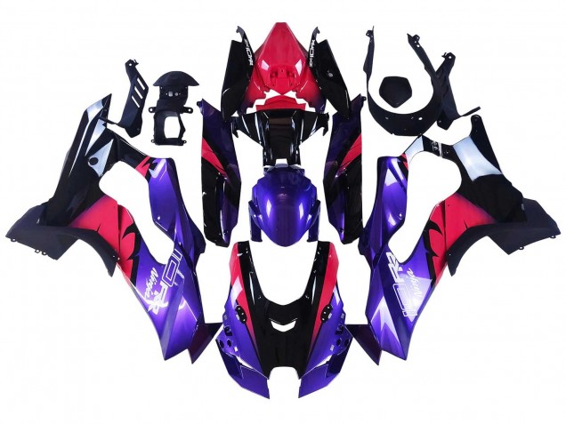 Mejores Carenados Moto Kawasaki ZX10R 2021-2025 - Rojo Negro Púrpura Blanco
