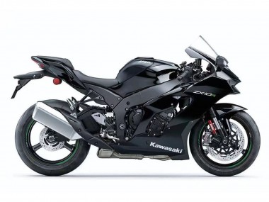 Mejores Carenados Moto Kawasaki ZX10R 2021-2025 - Negro Blanco Verde Calcomanía