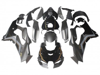 Mejores Carenados Moto Kawasaki ZX10R 2021-2025 - Negro Gris Oro