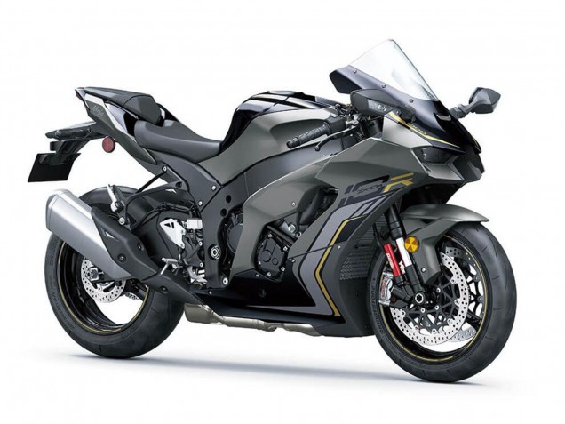 Mejores Carenados Moto Kawasaki ZX10R 2021-2025 - Negro Gris Oro