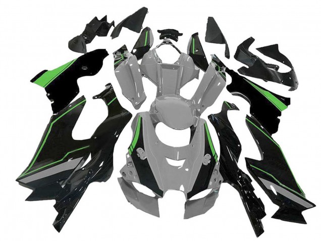 Mejores Carenado Moto Kawasaki ZX10R 2021-2025 - Gris Verde Negro