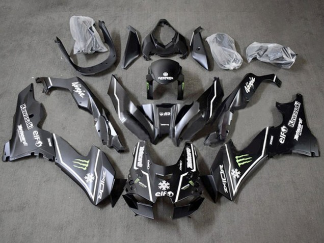 Mejores Carenados Moto Kawasaki ZX10R 2021-2025 - Negro Brillante Verde Blanco Elf Nieve Monstruo