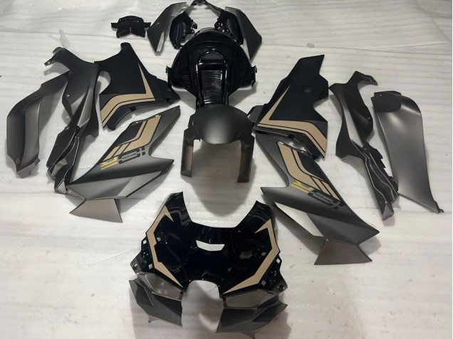 Mejores Carenados Moto Kawasaki ZX10R 2021-2025 - Negro Mate Negro Brillante Brown