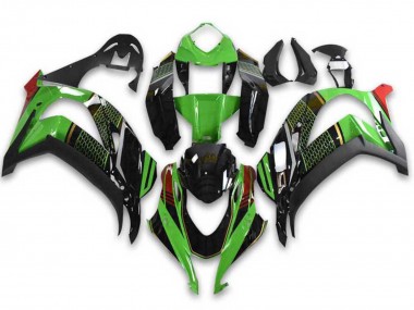 Mejores Carenados Moto Kawasaki ZX10R 2021-2025 - Verde Negro Rojo Honeycomb