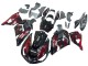 Mejores Kits Carenado Moto Kawasaki ZX14R ZZR1400 2006-2011 - Negro Brillante Rojo Llama