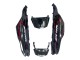 Mejores Kits Carenado Moto Kawasaki ZX14R ZZR1400 2006-2011 - Negro Brillante Rojo Llama