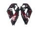 Mejores Kits Carenado Moto Kawasaki ZX14R ZZR1400 2006-2011 - Negro Brillante Rojo Llama