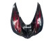 Mejores Kits Carenado Moto Kawasaki ZX14R ZZR1400 2006-2011 - Negro Brillante Rojo Llama
