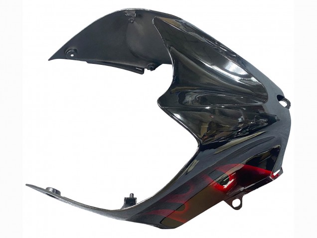 Mejores Kits Carenado Moto Kawasaki ZX14R ZZR1400 2006-2011 - Negro Brillante Rojo Llama