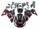 Mejores Kits Carenado Moto Kawasaki ZX14R ZZR1400 2006-2011 - Negro Brillante Rojo Llama