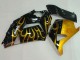 Mejores Carenados Moto Kawasaki ZX14R ZZR1400 2006-2011 - Negro Brillante Oro Llama