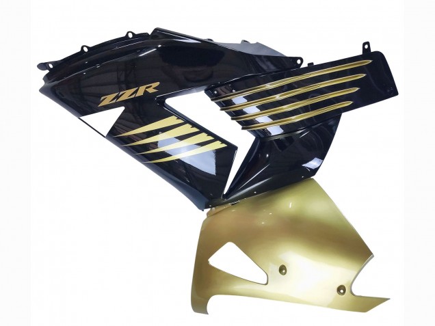 Mejores Carenados Moto Kawasaki ZX14R ZZR1400 2006-2011 - Oro Negro