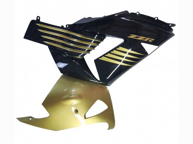 Mejores Carenados Moto Kawasaki ZX14R ZZR1400 2006-2011 - Oro Negro