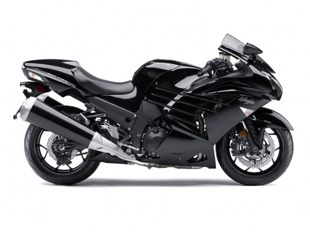 Mejores Carenados Moto Kawasaki ZX14R ZZR1400 2012-2024 - Negro Brillante Negro Mate Blanco Ninja
