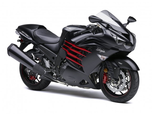 Mejores Carenados Moto Kawasaki ZX14R ZZR1400 2012-2024 - Negro Mate Rojo Blanco Ninja