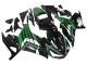 Mejores Carenados Moto Kawasaki ZX14R ZZR1400 2012-2024 - Verde Negro Brillante Raya