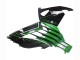 Mejores Carenados Moto Kawasaki ZX14R ZZR1400 2012-2024 - Verde Negro Brillante Raya