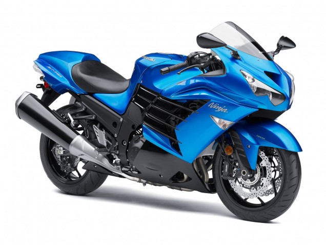 Mejores Carenados Moto Kawasaki ZX14R ZZR1400 2012-2024 - Azul