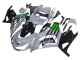 Mejores Carenados Moto Kawasaki ZX14R ZZR1400 2012-2024 - Gris Verde Negro