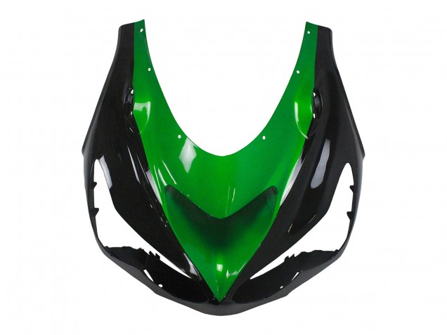 Mejores Kits Carenado Moto Kawasaki ZX14R ZZR1400 2012-2024 - Verde Negro Brillante