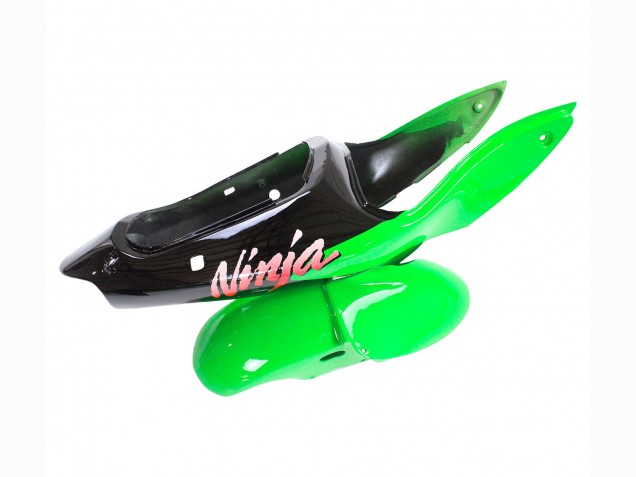 Mejores Carenados Moto Kawasaki ZX6R 1998-1999 - Verde Blanco Negro Brillante