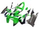 Mejores Carenados Moto Kawasaki ZX6R 1998-1999 - Verde Blanco Azul Oscuro Plata