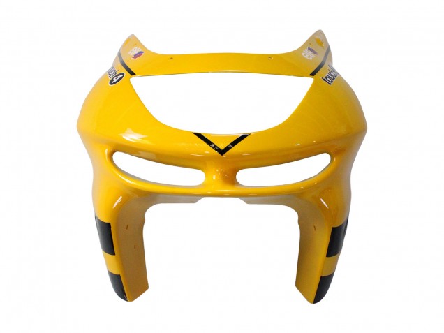 Mejores Carenados Moto Kawasaki ZX6R 1998-1999 - Amarillo Negro Monstruo Elf Bridgestone