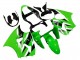 Mejores Carenados Moto Kawasaki ZX6R 2000-2002 - Verde Blanco Negro